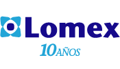 Lomex -10 años- logo
